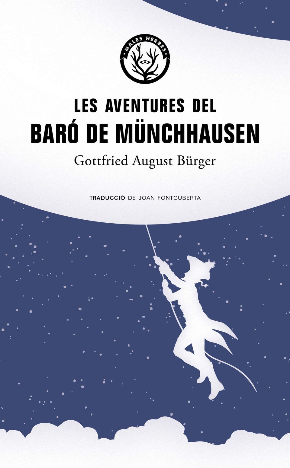 Coberta del llibre | Les aventures del Baró de Munchhausen de G.A. Bürger | Editorial Males Herbes