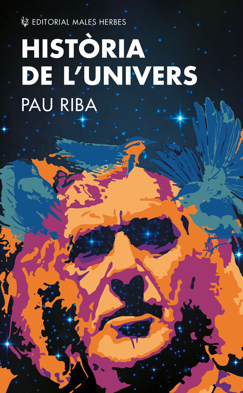 Coberta del llibre | Història de l'univers de Pau Riba | Editorial Males Herbes